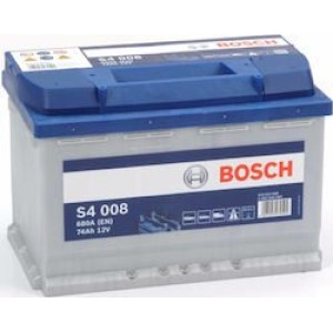 ΜΠΑΤΑΡΙΑ BOSCH S4008 74AH 680AEN - 2 ΧΡΟΝΙΑ ΓΡΑΠΤΗ ΕΓΓΥΗΣΗ-ΔΩΡΕΑΝ DELIVERY & ΤΟΠΟΘΕΤΗΣΗ ΣΕ ΟΛΗ ΤΗ ΘΕΣΣΑΛΟΝΙΚΗ