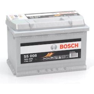 ΜΠΑΤΑΡΙΑ BOSCH S5008 77AH 780AEN - 2 ΧΡΟΝΙΑ ΓΡΑΠΤΗ ΕΓΓΥΗΣΗ-ΔΩΡΕΑΝ DELIVERY & ΤΟΠΟΘΕΤΗΣΗ ΣΕ ΟΛΗ ΤΗ ΘΕΣΣΑΛΟΝΙΚΗ