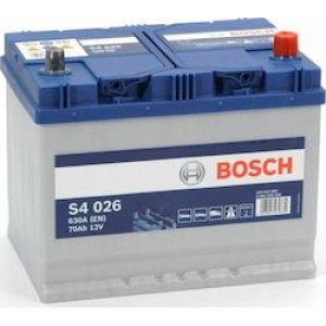ΜΠΑΤΑΡΙΑ BOSCH S4026 70AH 630AEN - 2 ΧΡΟΝΙΑ ΓΡΑΠΤΗ ΕΓΓΥΗΣΗ-ΔΩΡΕΑΝ DELIVERY & ΤΟΠΟΘΕΤΗΣΗ ΣΕ ΟΛΗ ΤΗ ΘΕΣΣΑΛΟΝΙΚΗ