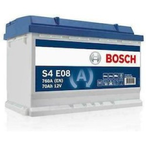 ΜΠΑΤΑΡΙΑ BOSCH S4E08 70AH 760AEN START-STOP - 2 ΧΡΟΝΙΑ ΓΡΑΠΤΗ ΕΓΓΥΗΣΗ-DELIVERY & ΤΟΠΟΘΕΤΗΣΗ ΣΕ ΟΛΗ ΤΗ ΘΕΣΣΑΛΟΝΙΚΗ