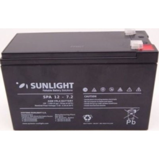 SUNLIGHT SPA 12-7,2 12V 7,2AH