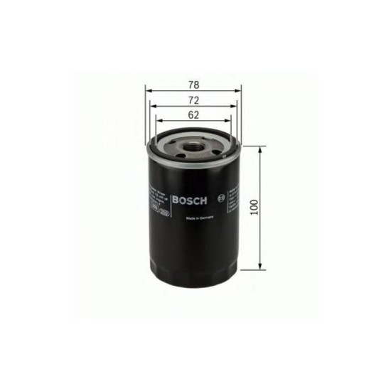 ΦΙΛΤΡΟ ΛΑΔΙΟΥ BOSCH LANCIA, FIAT 0451103111