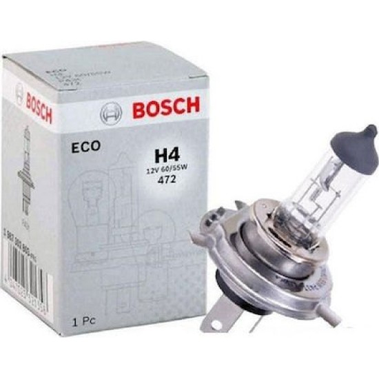 Bosch Λάμπα Αυτοκινήτου & Μοτοσυκλέτας Eco H4 Αλογόνου 12V 60W 1τμχ Bosch Λάμπα Αυτοκινήτου & Μοτοσυκλέτας Eco H4 Αλογόνου 12V 60W 1τμχ