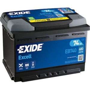 ΜΠΑΤΑΡΙΑ EXIDE EXCELL 74Ah 680AEN EB740- 12 ΜΗΝΕΣ ΓΡΑΠΤΗ ΕΓΓΥΗΣΗ-DELIVERY & ΤΟΠΟΘΕΤΗΣΗ ΣΕ ΟΛΗ ΤΗ ΘΕΣΣΑΛΟΝΙΚΗ